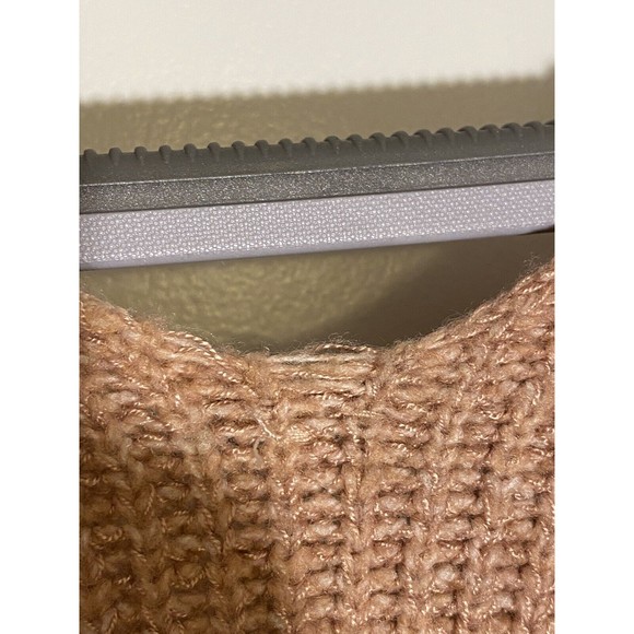 Free People Sienna Pink Wrap Knit Belted Sweater Dress Large NWOT - Picture 3 of 6